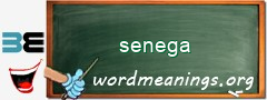 WordMeaning blackboard for senega